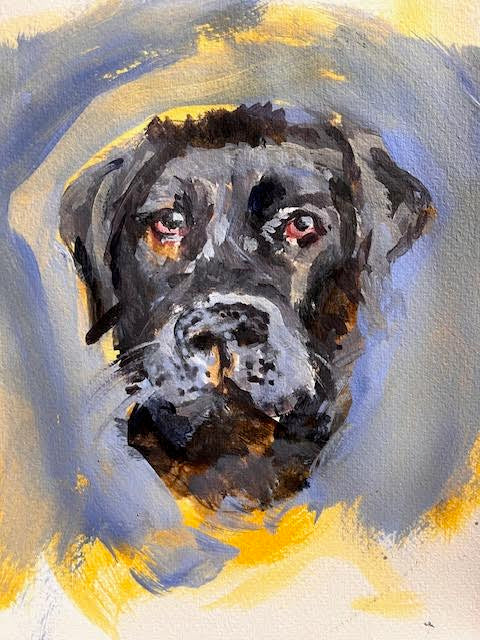 Paint your pet in Acrylics, corporate/group sessions