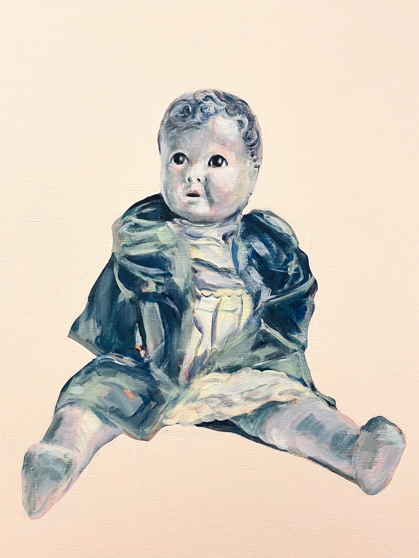 Acrylic doll painting