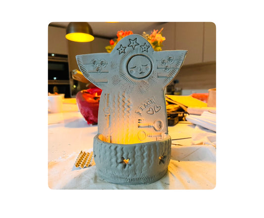 Clay Angel Candle Holder Workshop in Chandlers Ford