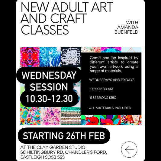 Wednesday Adult Art Classes in Chandlers Ford