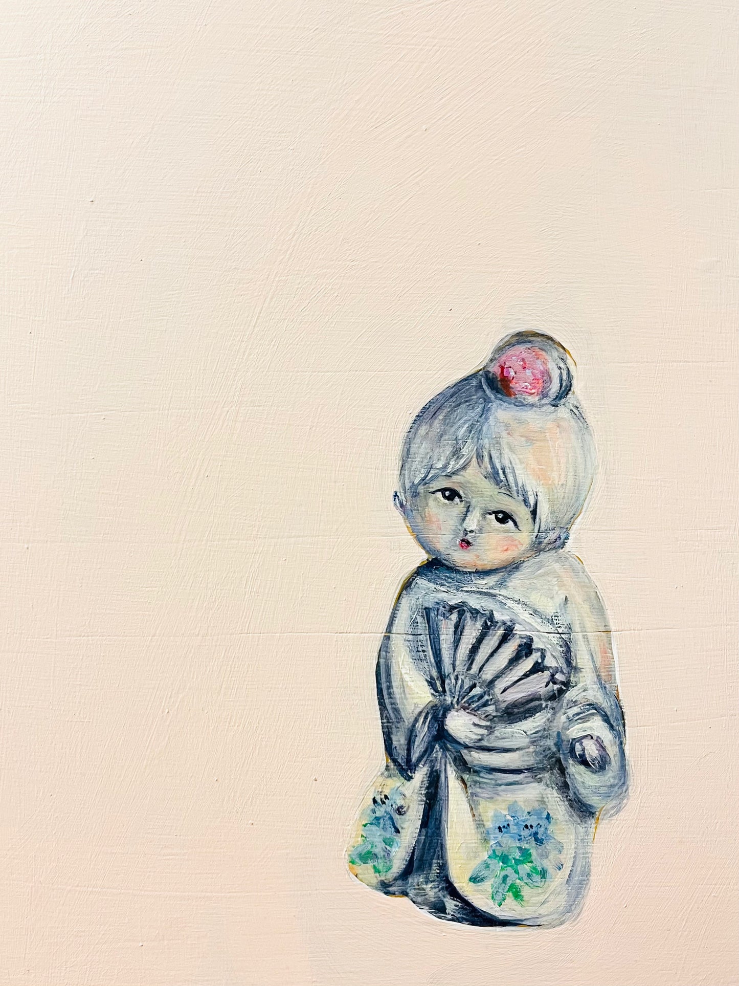 Acrylic doll painting