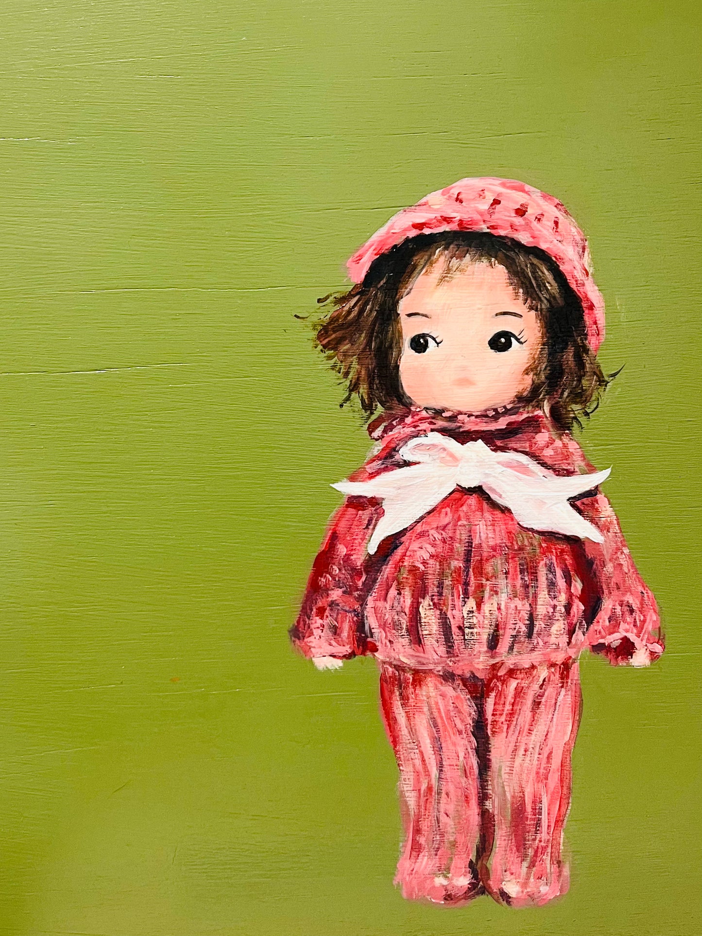 Acrylic doll painting