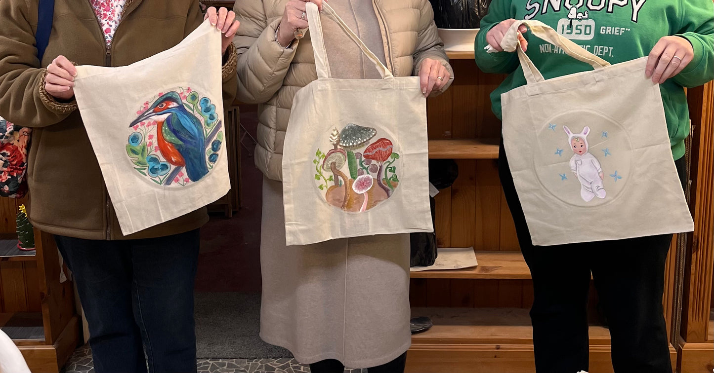 Fabric Painting Tote bag workshop